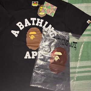 A Bathing Ape Black Short Sleeve Tee